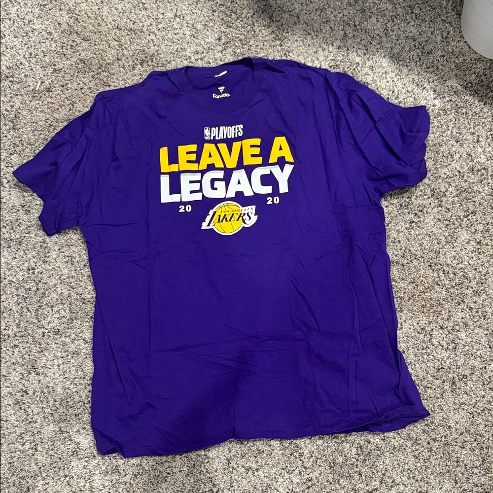 Fanatics Purple Los Angeles Lakers "Leave A Legacy" Short Sleeve Tee